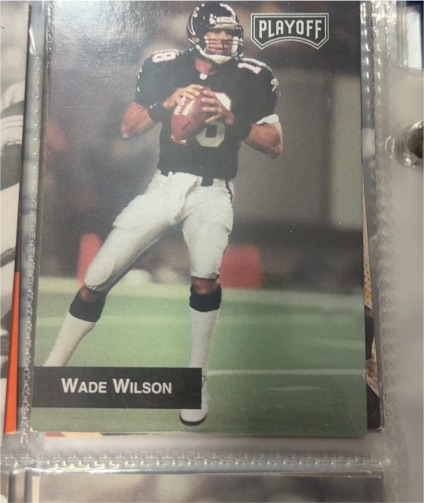 1993 Playoff Football #122 Wade Wilson — front