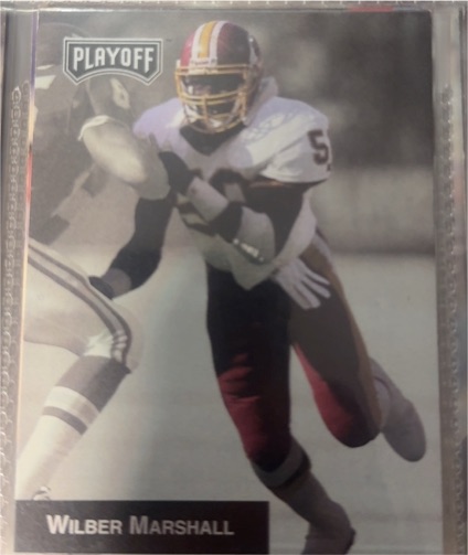 1993 Playoff #161 Wilber Marshall — front