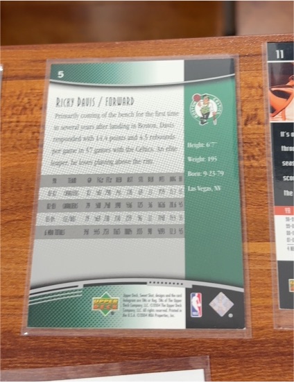 2003 Upper Deck #5 Ricky Davis — front