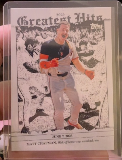 2026 Topps Series 1 Greatest Hits #GH-9 Matt Chapman — front