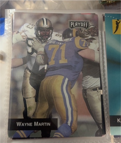 1993 Playoff #112 Wayne Martin — front