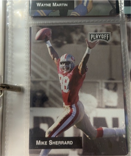 1993 Playoff #46 Mike Sherrard — front