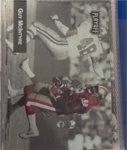 1993 Playoff Football #141 Guy McIntyre — front
