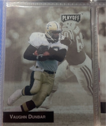 1993 Playoff #50 Vaughn Dunbar — front
