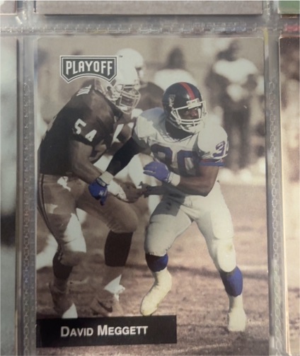 1993 Playoff #224 David Meggett — front