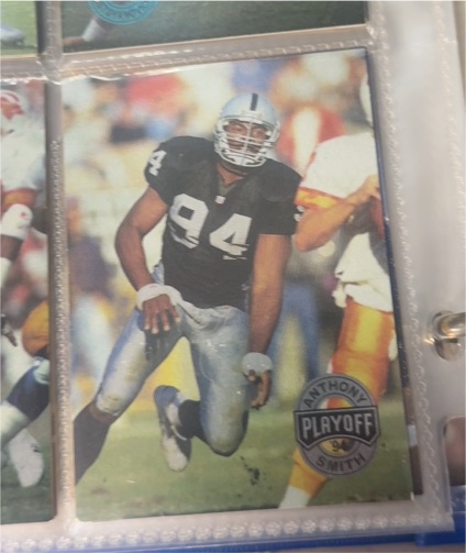 1994 Playoff #94 Anthony Smith Los Angeles Raiders — front
