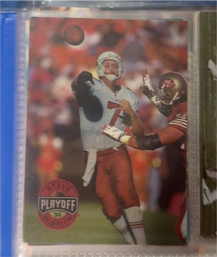 1994 Playoff Football #116 Steve Beuerlein — front