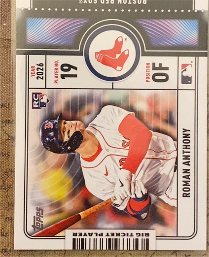 2026 Topps Series 1 Big Ticket Players #BTP-23 Roman Anthony — front