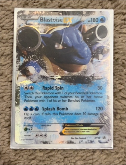 2014 Pokémon TCG Blastoise EX XY30 Black Star Promo — front