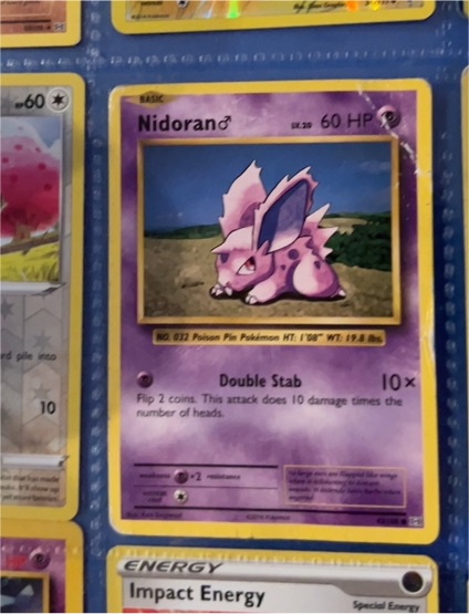 2016 Pokémon XY Evolutions #43 Nidoran Male — front