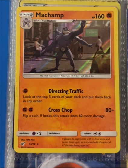2019 Pokémon Detective Pikachu #13 Machamp — front
