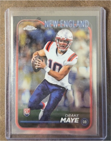 2024 Topps Chrome #203 Drake Maye — front