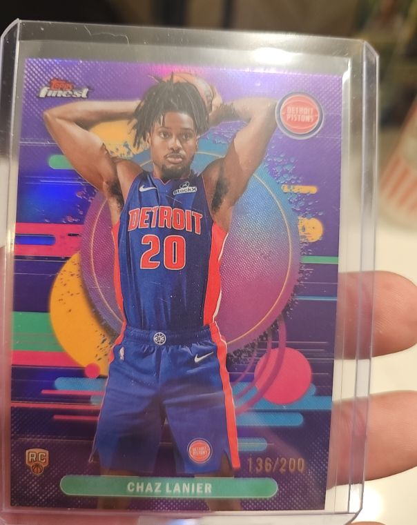 2025-26 Topps Finest #136 Chaz Lanier — front