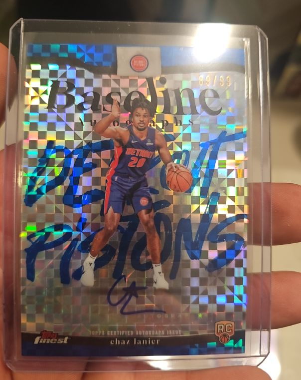 2025-26 Topps Finest #BA-CL Chaz Lanier — front