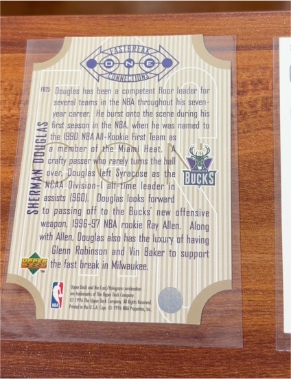1997-98 Upper Deck Basketball Stickers #266 Sherman Douglas — front