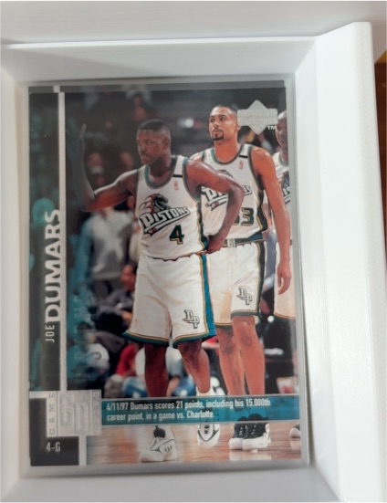1997-98 Upper Deck #214 Joe Dumars — front