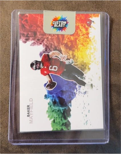 2024 Custom Blast Baker Mayfield White Color Blast — front