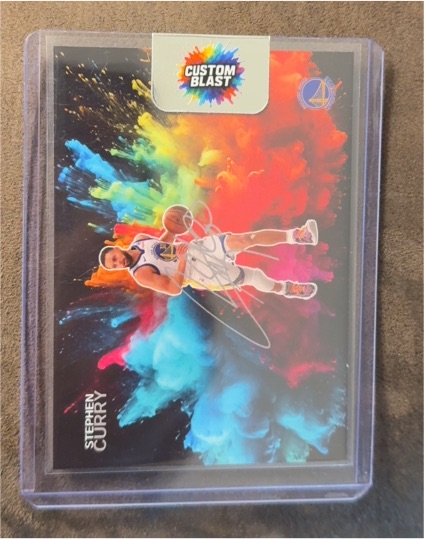 2024 Panini Obsidian Black Colorblast SP #6 Stephen Curry — front