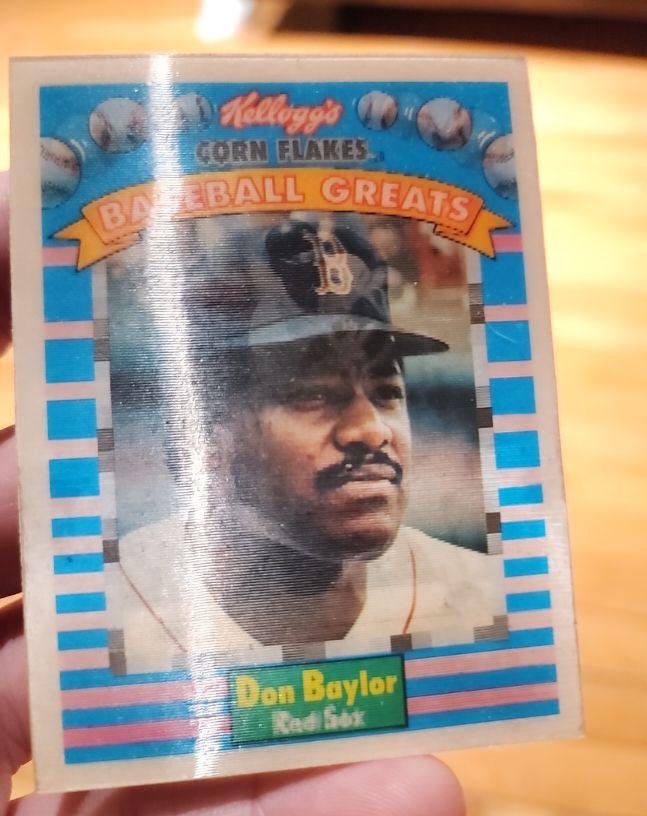 1991 Kellogg's Corn Flakes Baseball Greats #14 Don Baylor — front