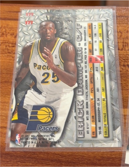 1996-97 Fleer Metal #177 Erick Dampier — front