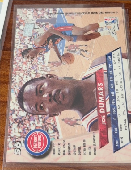 1993-94 Upper Deck #56 Joe Dumars — front