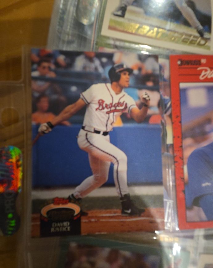 1993 Topps #50 David Justice — front