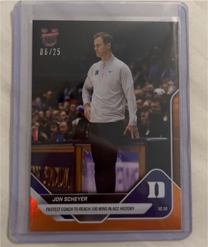 2025-26 Topps Bowman U Now #33 Jon Scheyer — front