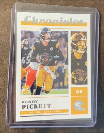 2022 Panini Chronicles #33 Kenny Pickett RC Rookie Steelers — front