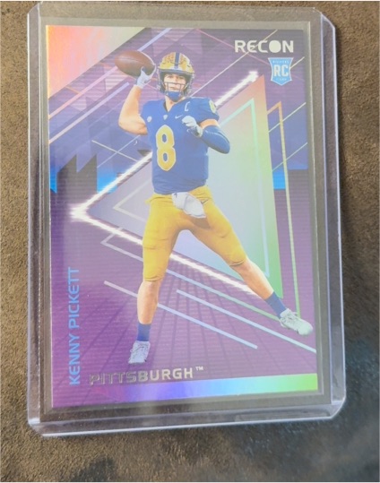 2022 Panini Chronicles Draft Picks Recon #8 Kenny Pickett Rookie Card — front