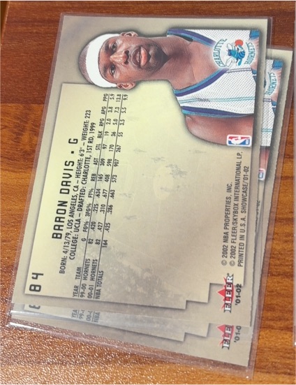 2001 Fleer #84 Baron Davis — front