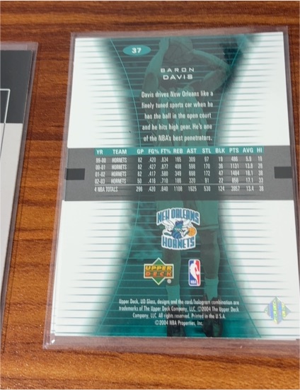 2003-04 Upper Deck Glass #37 Baron Davis — front