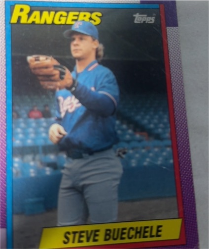 1990 Topps #279 Steve Buechele Texas Rangers — front