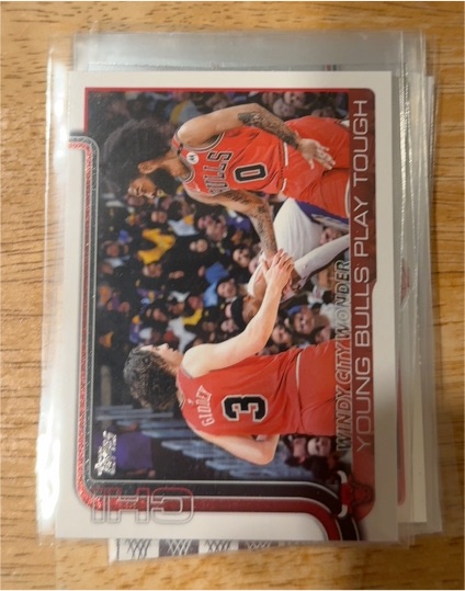 2025-26 Topps #277 Windy City Wonder: Young Bulls Play Tough — front