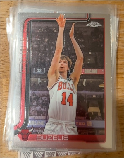 2025-26 Topps Chrome #231 Matas Buzelis — front