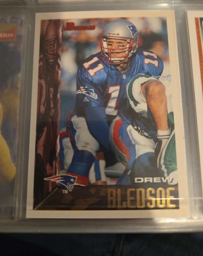 1995 Bowman #11 Drew Bledsoe — front