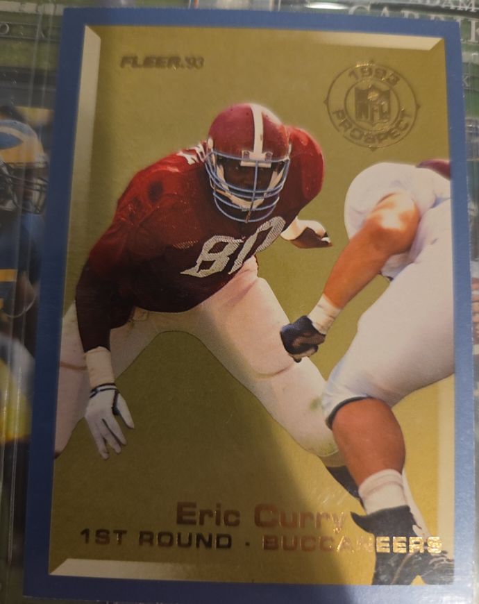 1993 Fleer Prospects #4 Eric Curry — front