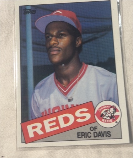 1985 Topps #627 Eric Davis — front