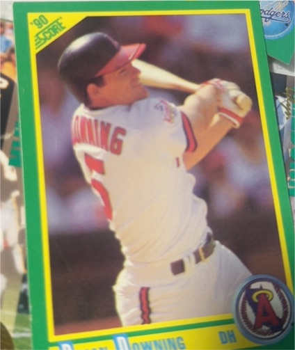 1990 Score #26 Brian Downing — front