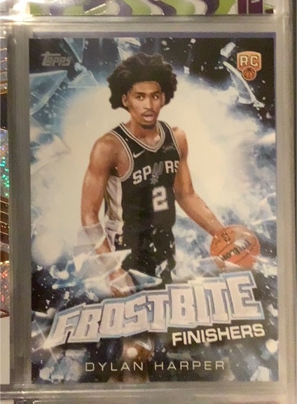 2025-26 Topps Finest #2 Dylan Harper Frostbite Finishers Rookie — front