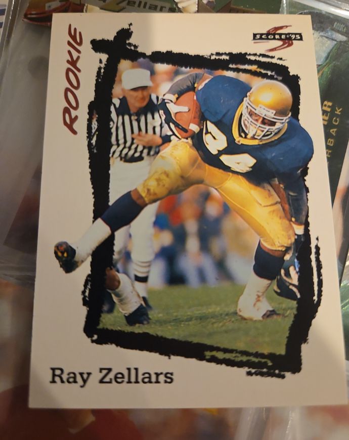1995 Score #244 Ray Zellars — front