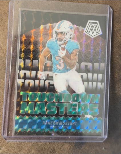 2024 Panini Mosaic Touchdown Masters #TM-RMT Raheem Mostert — front