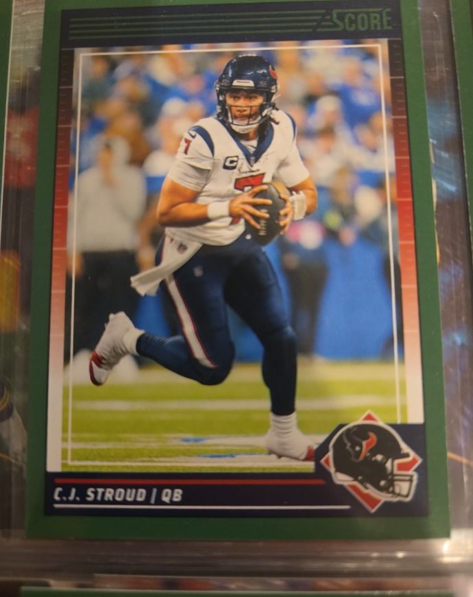 2024 Score #109 C.J. Stroud Green Parallel — front