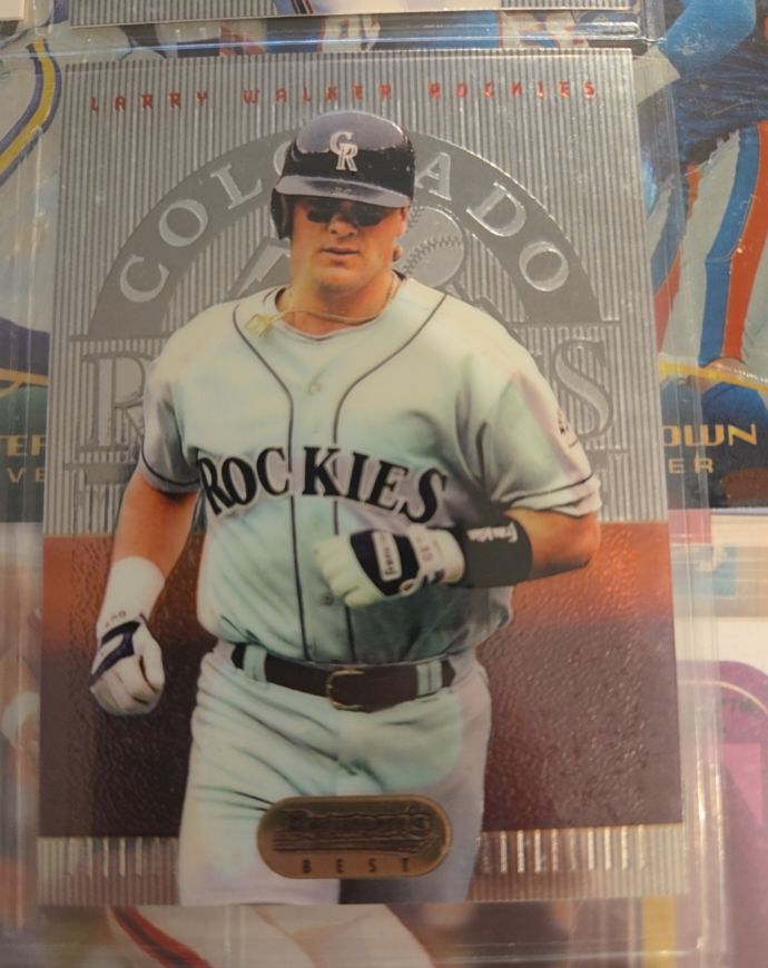 1995 Bowman's Best #63 Larry Walker Colorado Rockies — front