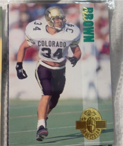 1993 Classic Four Sport #163 Chad Brown — front