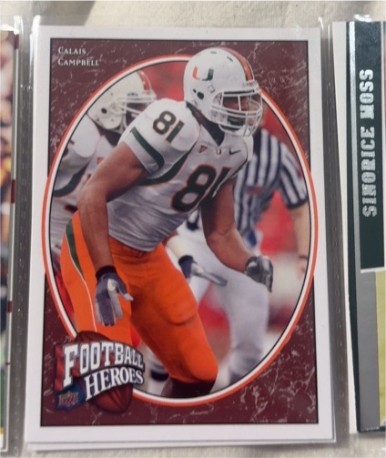 2008 Upper Deck Football Heroes #115 Calais Campbell — front