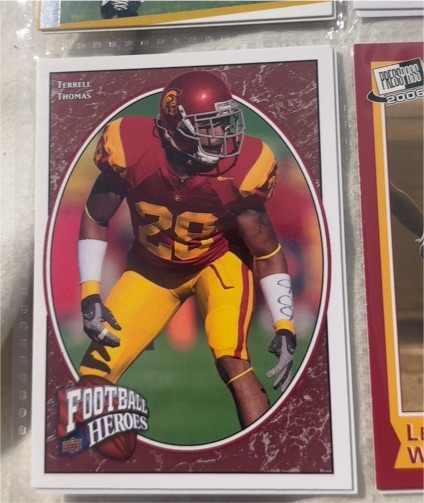 2008 Upper Deck Football Heroes #196 Terrell Thomas — front