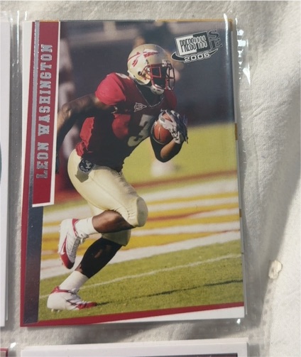 2006 Press Pass SE #32 Leon Washington — front