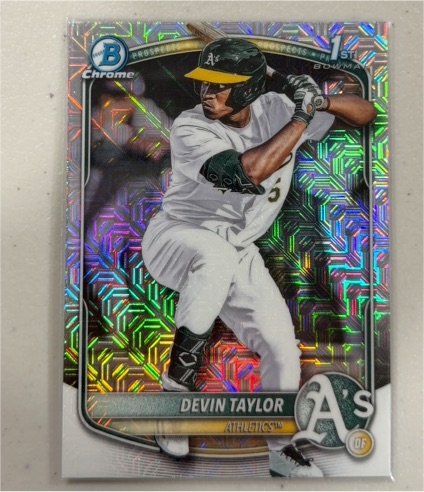 2025 Bowman Draft Chrome #BDC-135 Devin Taylor — front