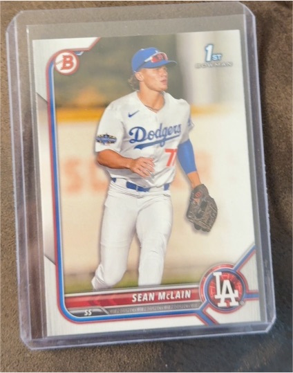 2022 Bowman Draft #BD-50 Sean McLain — front