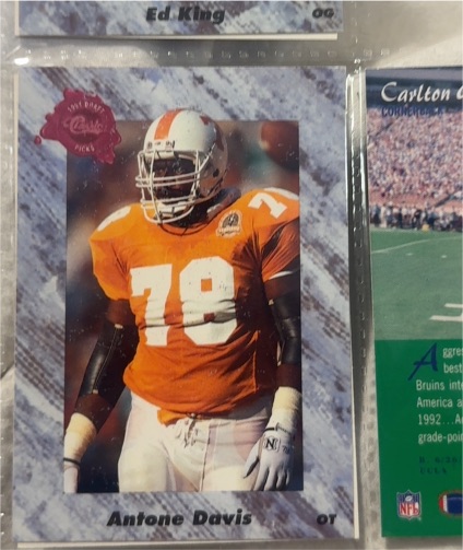 1991 Classic Draft Picks #109 Antone Davis — front